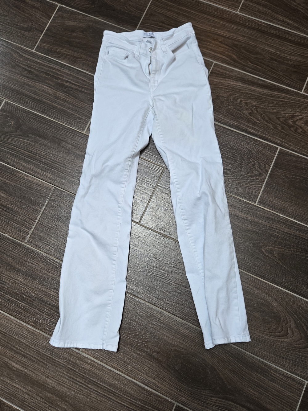Judy Blue Bright White Straight Leg Jeans